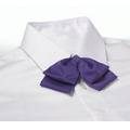 Purple Adjustable Band Polyester Satin Floppy Bow Tie
